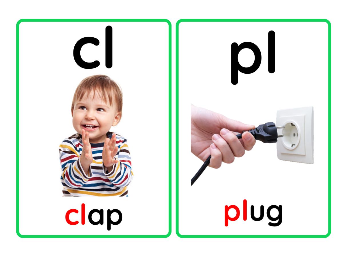 Consonant Blending & Digraph Flash Cards