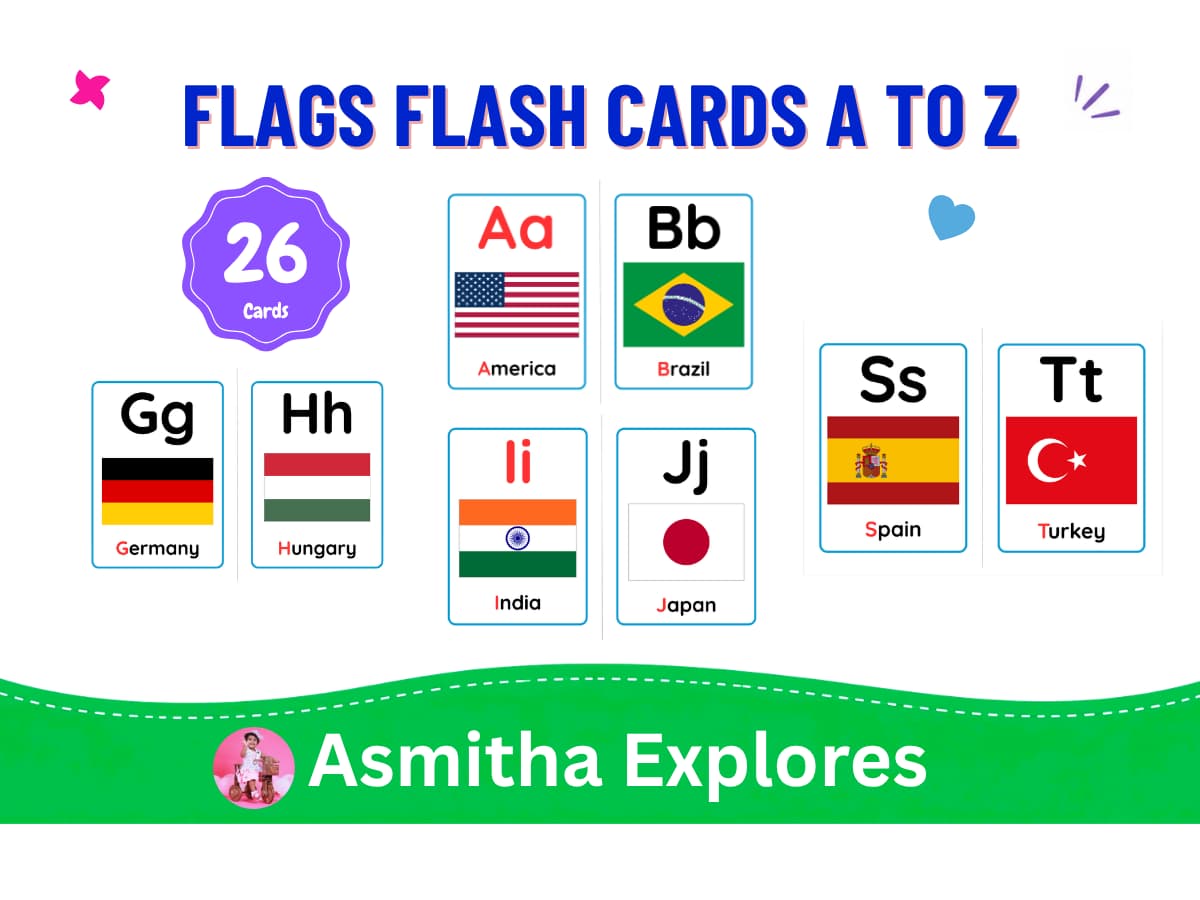 Flags Flash Cards A to Z