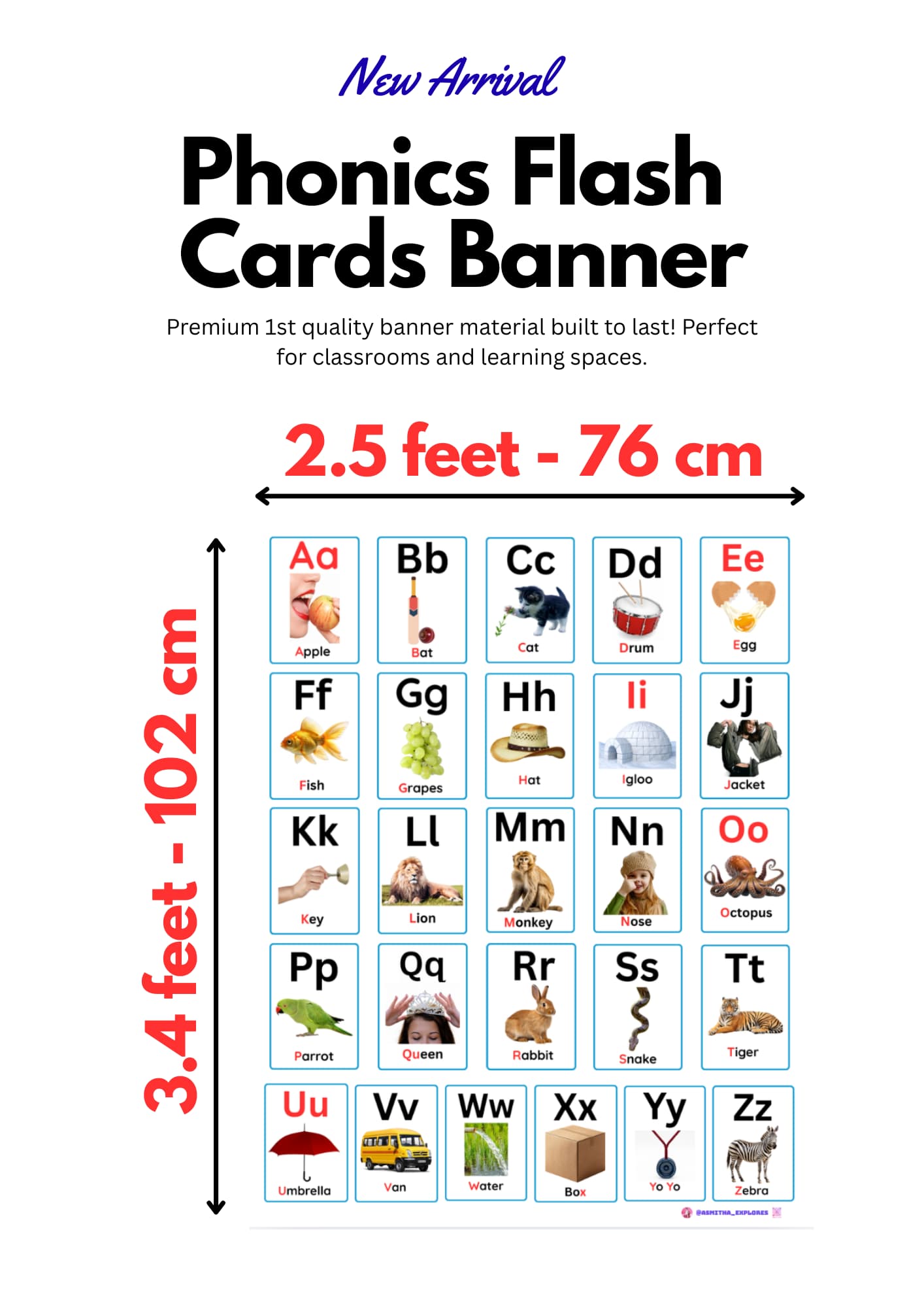 Phonics Flash Cards - Banner