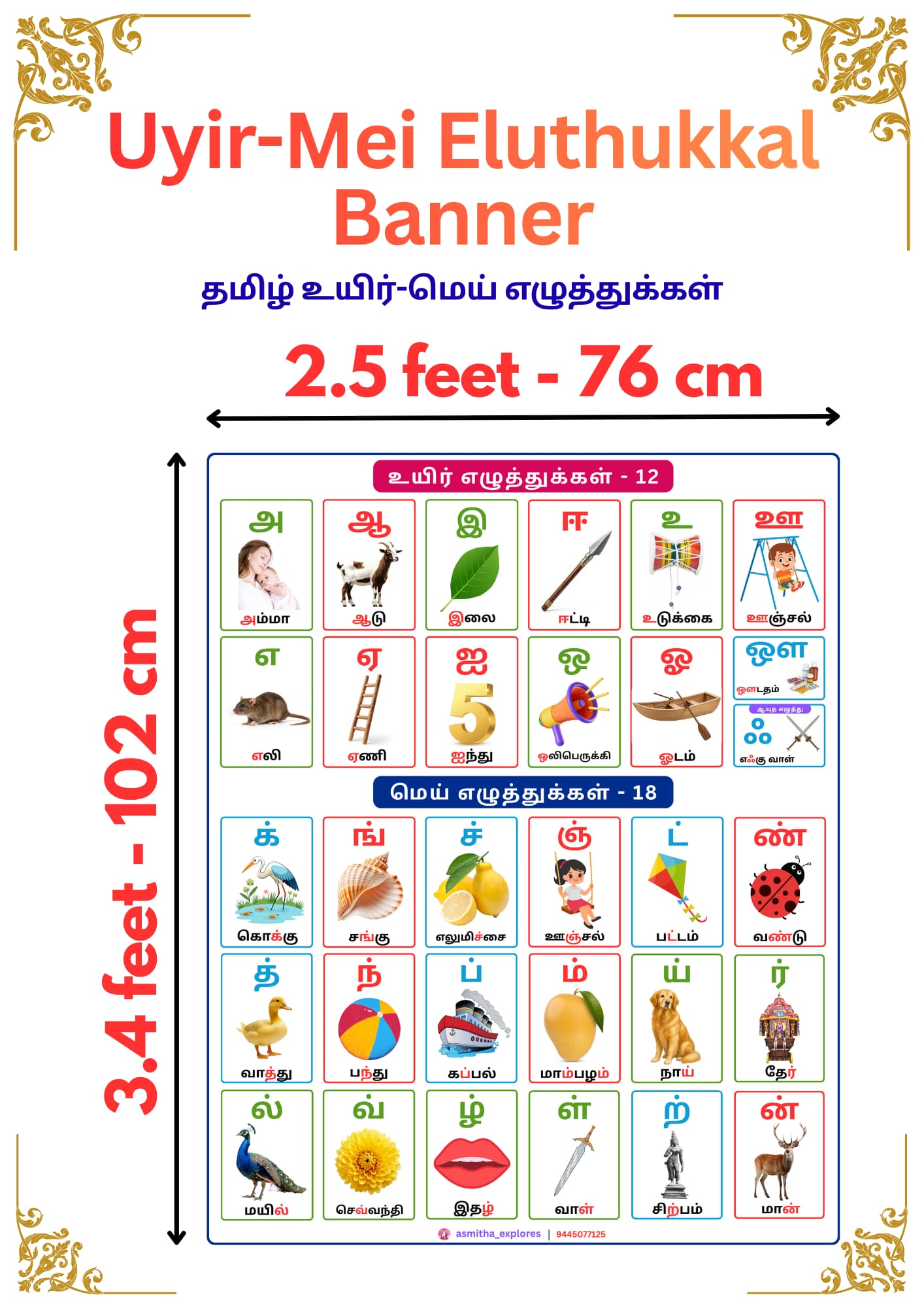 Tamil Uyir Mei Eluthukkal - Banner