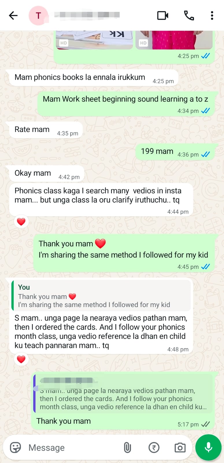 Customer review