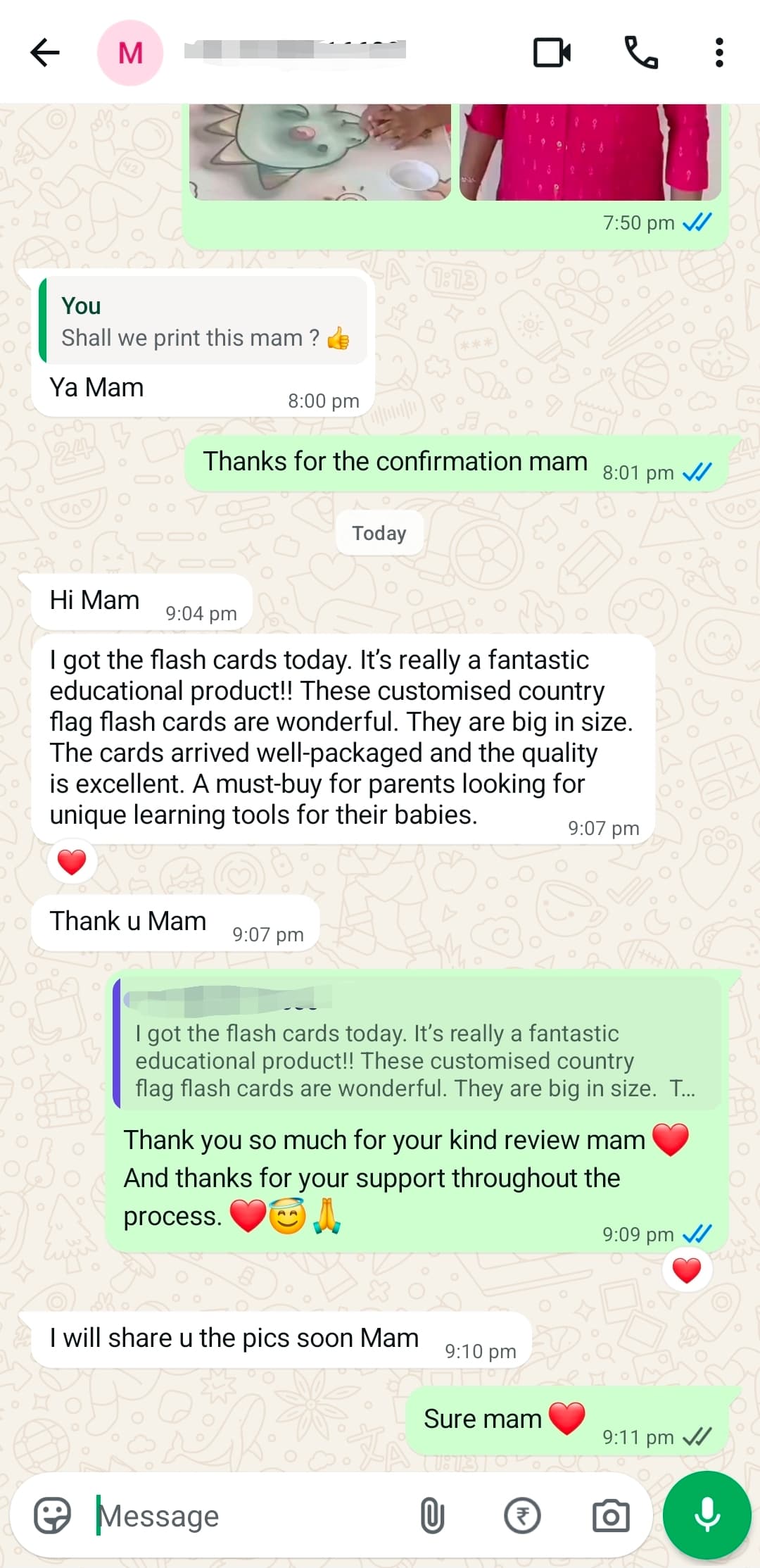 Customer review